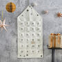 Fabric Christmas Advent Calendar With Wooden Star, thumbnail 1 of 2