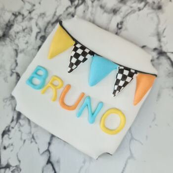 Racing Car Biscuit Gift Box, Personalised Birthday Gift, 7 of 12