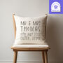 Personalised Wedding Or Anniversary Cushion, thumbnail 2 of 2