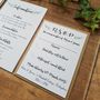 'Rustic Greenery' Botanical Wedding Invitation Bundle, thumbnail 7 of 7