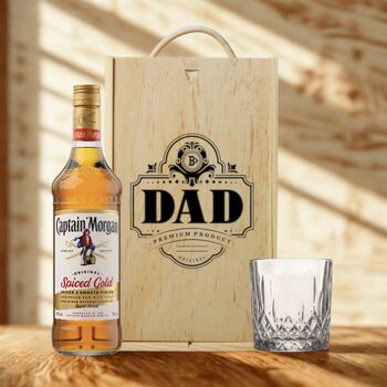 Best Dad Rum Gift Set With Custom Lid, 8 of 12
