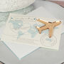 Aeroplane Destination Wedding Invitation Magnet, thumbnail 1 of 8