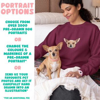 Personalised Staffie Dog Portrait Mum Jumper, 5 of 7