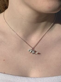 Personalised Sterling Silver Chinchilla Necklace, 5 of 9