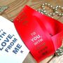 'To You, With Love, From Me X' Red Ribbon, thumbnail 2 of 2
