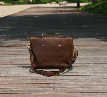 Genuine Leather Briefcase, 3 of 10
