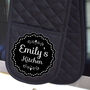 Black Personalised Oven Glove Traditional Design, thumbnail 2 of 5