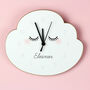 Personalised Cloud Shaped Wooden Clock, thumbnail 1 of 2