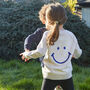 'Happy' Embroidered Children's Sweatshirt, thumbnail 2 of 12