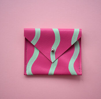 Wave Leather Card Pouch, 5 of 10
