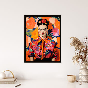Fierce Frida Artist Modern Multicolour Wall Art Print, 4 of 6