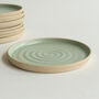 Mint Green Ceramic Side Plate Stone, thumbnail 1 of 4