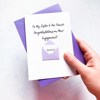 Personalised Congratulations On Your Engagement Card, 4 of 7