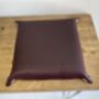 Personalised Burgundy Leather Desk Accessories Tray, thumbnail 7 of 12