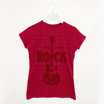 Jingle Bell Rock Women's Christmas T Shirt, 3 of 4