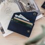 Navy Oiled Leather Wallet, thumbnail 3 of 8