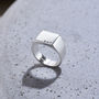 Personalised Unisex Silver Signet Ring, thumbnail 3 of 9