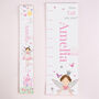 Personalised Fairy Princess Height Chart, thumbnail 2 of 5
