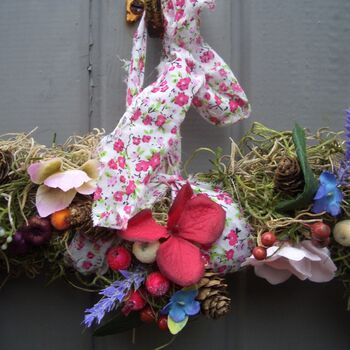 Vintage Floral Heart Wreath, 4 of 5