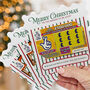 Colorful Christmas Scratch Card Holders, Xmas Lotto Holders Small And Large, thumbnail 2 of 11