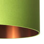 Chartreuse Green Lampshades With Copper Or Gold Lining, thumbnail 2 of 5