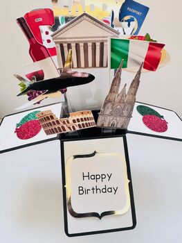 Rome Themed 3D Birthday Card, 7 of 7