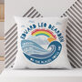 Personalised New Baby Mountain Adventure Cushion, thumbnail 1 of 8