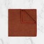 Wedding Handmade 100% Cotton Suede Tie In Burnt Orange, thumbnail 5 of 7