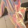 The Pastel Striped Bath Robe Dressing Gown, thumbnail 1 of 4