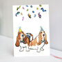 Basset Hound Birthday Card | Basset Hound Card, thumbnail 1 of 3
