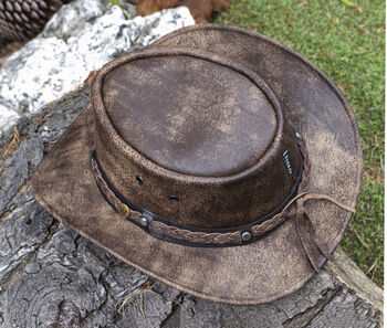 Soft Foldable Leather Hat Unisex, 7 of 12