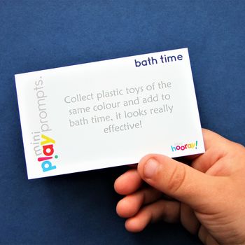 Bath Time Play Prompts Activity Cards Mini Pack, 2 of 5