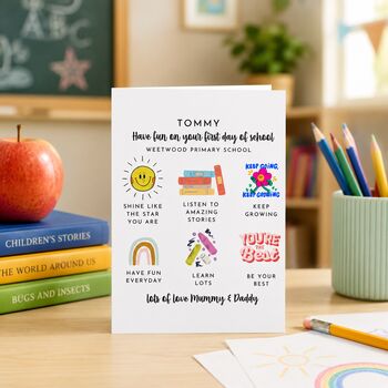 Personalised First Day Of School Card, 5 of 6