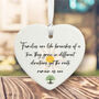 Personalised Family Gift Porcelain Heart Hanging Decoration Keepsake Gift Token, thumbnail 2 of 2