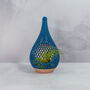 Teardrop Planter | Wood And Blue, thumbnail 3 of 6