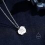 Fluffy Sheep Pendant Necklace In Sterling Silver, thumbnail 4 of 12