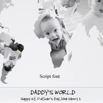 Personalised Dad's World Photo Gift Map, 9 of 12