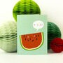 Mini Watermelon Greetings Card, thumbnail 4 of 4