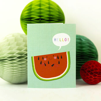 Mini Watermelon Greetings Card, 4 of 4