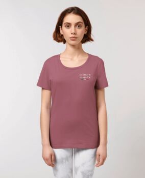 Custom Coordinates, Organic Cotton, Women's T Shirt, 7 of 10