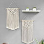 Pack Of Two Macrame Woven Wall Hanging Decoration, thumbnail 3 of 4