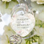 Blush Flowers Acrylic Heart Wedding Ring Box, thumbnail 3 of 4
