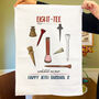 Personalised Eight Tee Tea Towel 80th Birthday Gift For Golfers, thumbnail 2 of 3