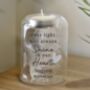 Personalised Glass Memorial Feather Tealight Holder, thumbnail 2 of 5