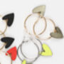 Heartbreaker Hoop Earrings, thumbnail 2 of 5