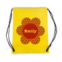 Personalised Yellow Flower Waterproof Swim Bag, thumbnail 6 of 8