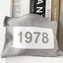 Personalised Year, Makeup And Accessories Bag, thumbnail 1 of 2