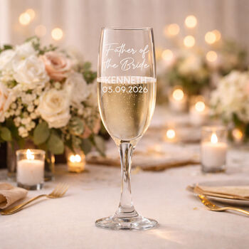Personalised Champagne Flute – Wedding Gift For Best Man Groomsman, 3 of 7