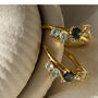 Gold Topaz Gemstone Zaria Earrings, thumbnail 4 of 6