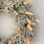 Dried Statice Wreath With Bunny Tails, thumbnail 2 of 5